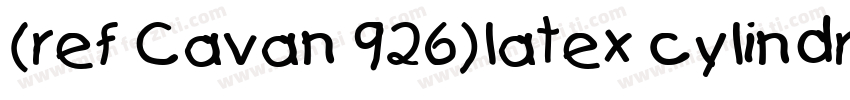 (ref Cavan 926)latex cylindrical字体转换